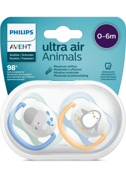 Philips Avent Ultra Air Emzik 0-6 Ay Erkek SCF080/05