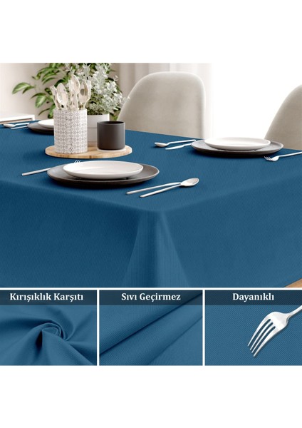 Canvas Sıvı Geçirmez Leke Tutmaz Saks Masa Örtüsü fiyatları