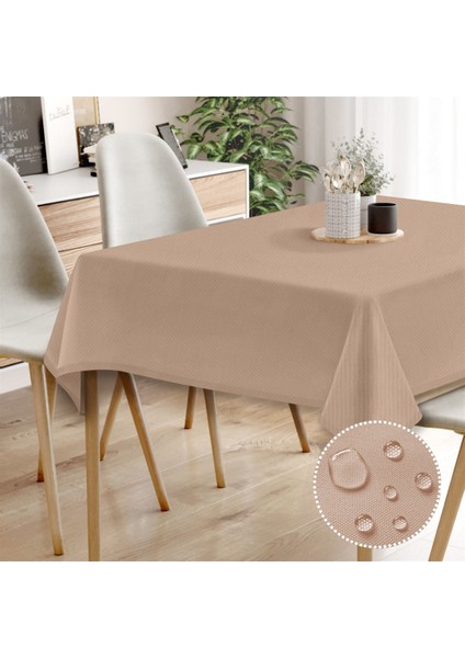 Canvas Sıvı Geçirmez Leke Tutmaz Pudra Masa Örtüsü