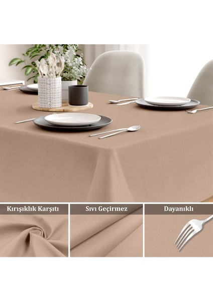 Canvas Sıvı Geçirmez Leke Tutmaz Pudra Masa Örtüsü fiyatları