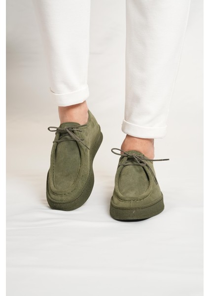 Alviso Longo Model Deri El Yapımı Erkek Haki Casual Ayakkabı fırsatları