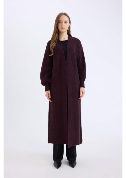 Regular Fit Basic Düz Uzun Triko Hırka D4367AX24WN modelleri