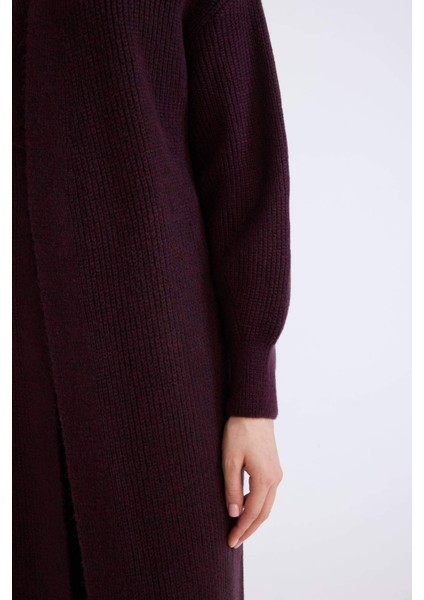 Regular Fit Basic Düz Uzun Triko Hırka D4367AX24WN fırsatları