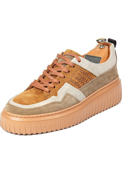 Richard Model Deri El Yapımı Erkek Tarçın Sneaker
