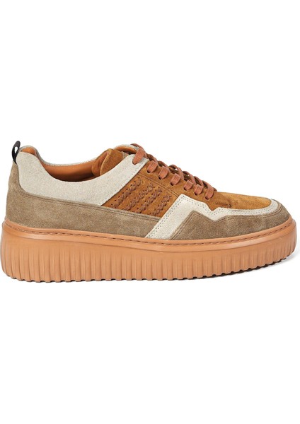 Richard Model Deri El Yapımı Erkek Tarçın Sneaker