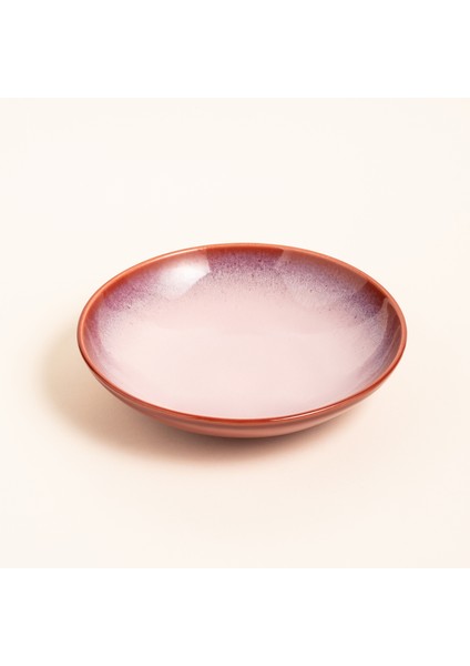 Fonte Stoneware Çukur Tabak 22X22X6 cm Fuşya