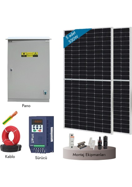 2hp - 1.5kw Monofaze Pompa Hazır Sulama Paketi