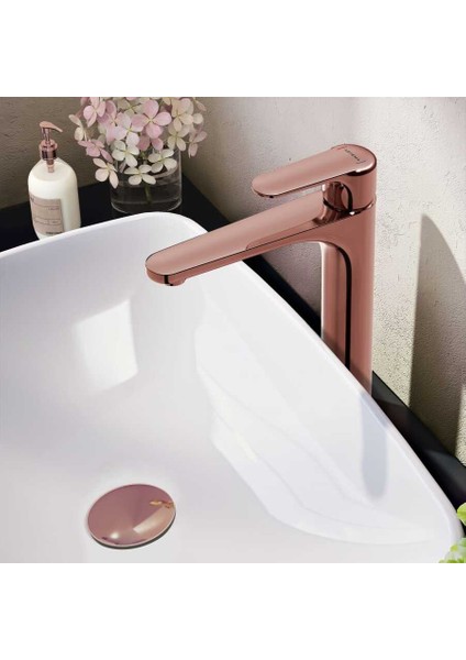 Root Round Lavabo Bataryası A4270729 XL Soft Bakır