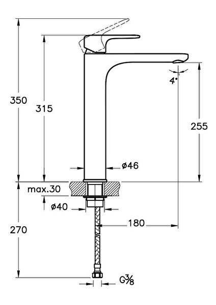 Root Round Lavabo Bataryası A4270729 XL Soft Bakır