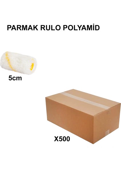Izmir Fırça Arge Toptan Parmak Rulo Polyamid Yedek 5cm(Tekli)- 500 Adet 012615