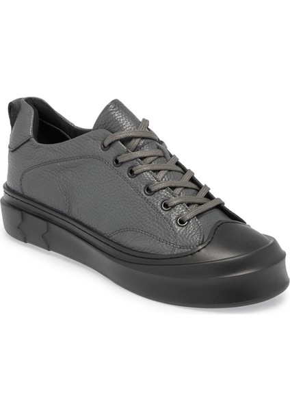 Gri Hakiki Deri Erkek Sneaker - E24S1AY57136-B43