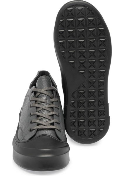 Gri Hakiki Deri Erkek Sneaker - E24S1AY57136-B43 fırsatları