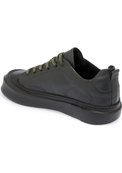 Yeşil Deri Erkek Sneaker - E24S1AY57136-H48
