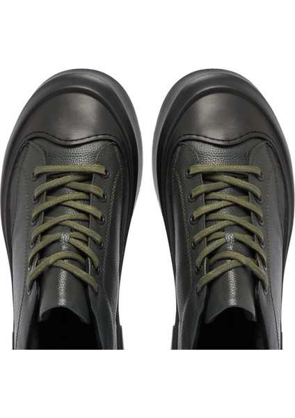 Yeşil Deri Erkek Sneaker - E24S1AY57136-H48