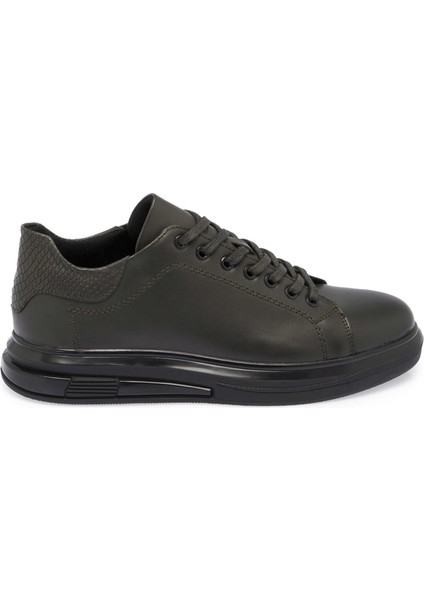 Yeşil Deri Erkek Sneaker - E24S1AY57140-H48