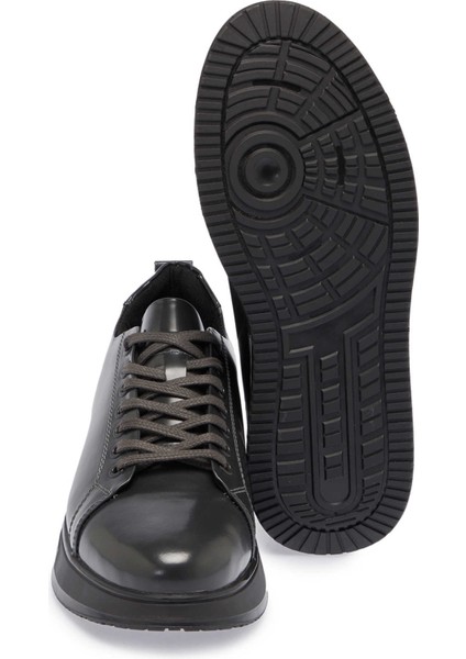 Gri Hakiki Deri Erkek Sneaker - E24S1AY57141-E0N fırsatları
