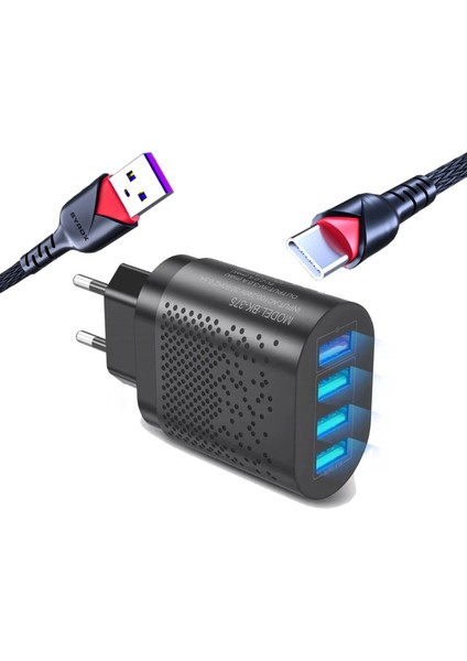 Hızlı Şarj Qc 3.0 4 USB Portlu 3.1A - 48W Çoklu Şarj Cihazı