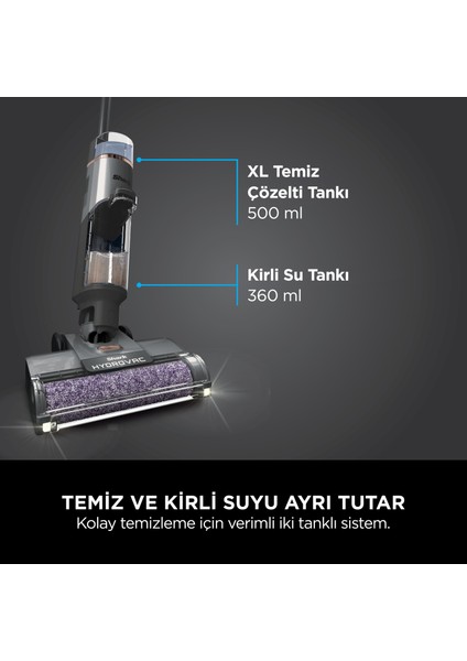 Hydrovac Pro Islak&kuru Şarjlı Silme ve Süpürme Makinesi Xl