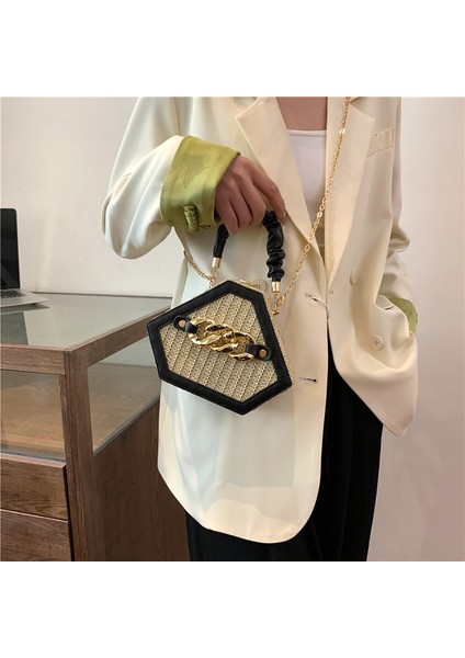 2024 Yaz Yeni Sınır Ötesi Kore Tarzı Çanta Kadın Niş Üst Düzey Doku Zincir Kadınlar Için Dekore Edilmiş Tek Omuz Çapraz Vücut Çanta (Yurt Dışından) fiyatları