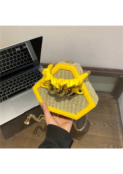 2024 Yaz Yeni Sınır Ötesi Kore Tarzı Çanta Kadın Niş Üst Düzey Doku Zincir Kadınlar Için Dekore Edilmiş Tek Omuz Çapraz Vücut Çanta (Yurt Dışından) indirimleri