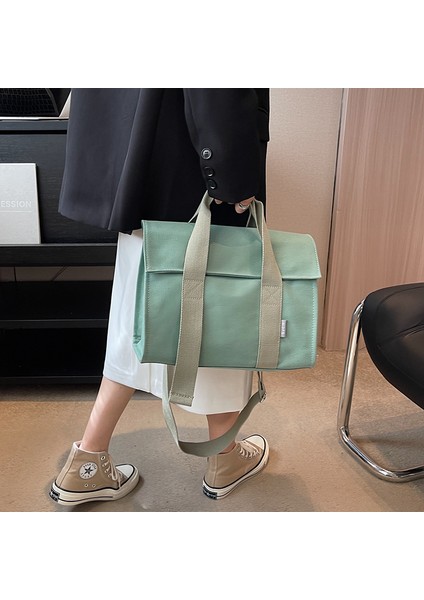 Tote Kadın Çantası Moda Kanvas Çanta Dıy Desen Rahat Işe Gidiş Geliş Tek Omuz Çapraz Vücut Çevre Dostu Çanta Büyük Kapasiteli Çanta (Yurt Dışından)