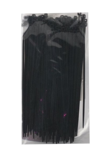 Plastik Cırt Kelepçe Kablo Bağı 100'lü 280 x 3.5 mm Kablo Bağı Siyah