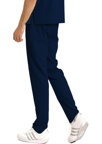 Tek Alt Kargo Cepli Klasik Likralı Unisex Cerrahi Pantolon Lacivert fiyatları