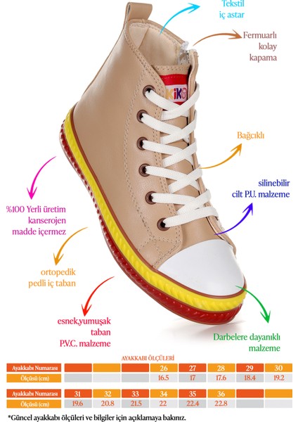 Pant Günlük Bağcıklı Fermuarlı Kız Çocuk Bot Ayakkabı fiyatları