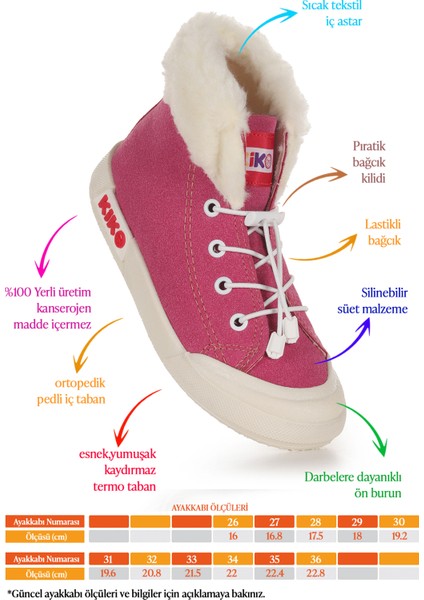 Tigge Günlük Lastikli Kız Çocuk Bot Ayakkabı fiyatları