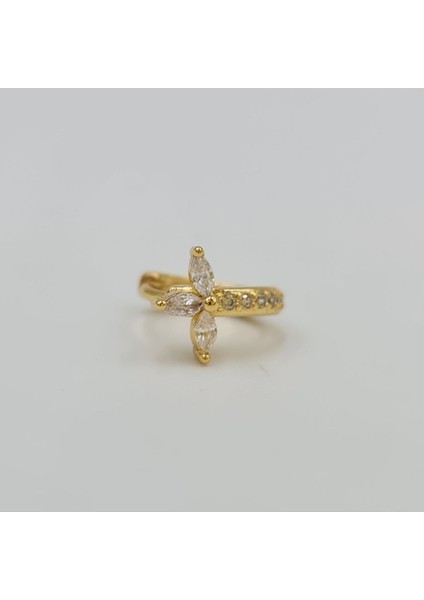 Cerrahi Çelik Taşlı Üç Yapraklı Küpe Tragus Helix Kıkırdak Piercing fiyatları
