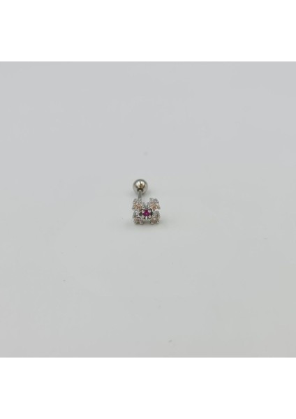 Cerrahi Çelik Taşlı Küpe Tragus Helix Kıkırdak Piercing modelleri