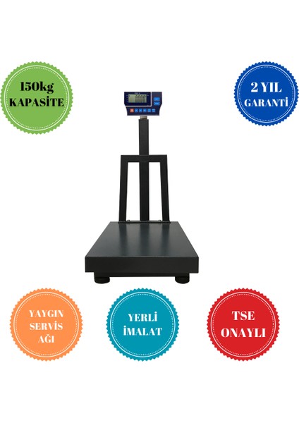 F34 40 x 50 150 kg Elektronik Tartım Terazi