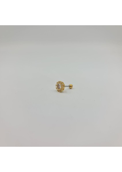 Cerrahi Çelik Taşlı Küpe Tragus Helix Kıkırdak Piercing modelleri