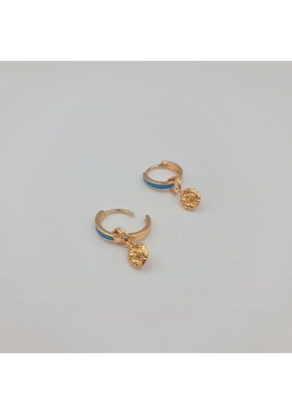 Mavi Mineli Halka Kadın Küpe fiyatları