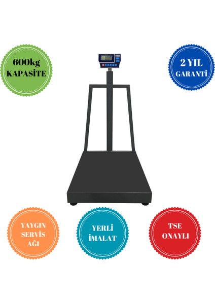 F34 80 x 90 600 kg Elektronik Tartım Terazi