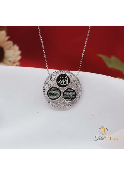 3 Dualı Kolye Ayetel Kürsi Nazar Duası Allah Yazılı 925 Ayar Gümüş indirimleri