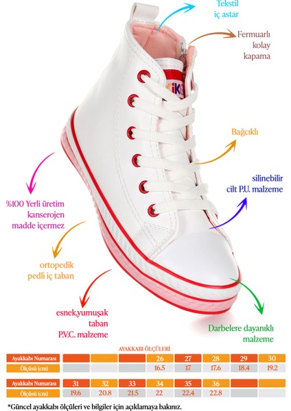 Pant Günlük Bağcıklı Fermuarlı Kız Çocuk Bot Ayakkabı fiyatları