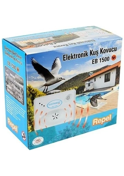 EB 1500 V2 Sonik Ultrasonik Kuş Savar Kuş Kontrol Cihazı