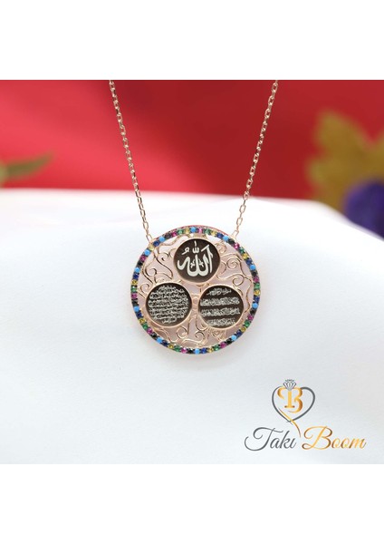 3 Dualı Kolye Ayetel Kürsi Nazar Duası Allah Yazılı 925 Ayar Gümüş