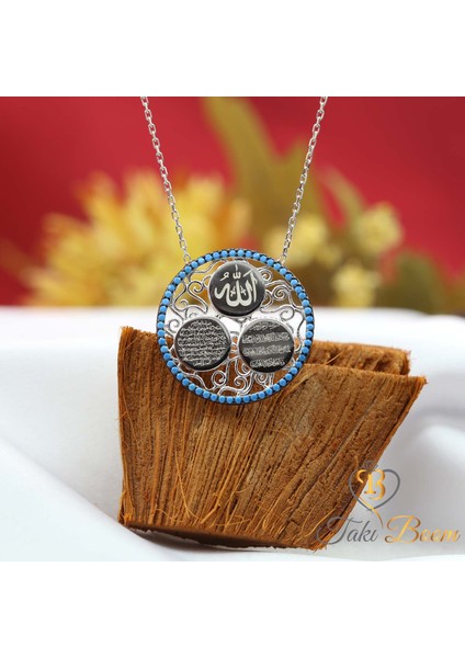 3 Dualı Kolye Ayetel Kürsi Nazar Duası Allah Yazılı 925 Ayar Gümüş