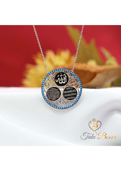 3 Dualı Kolye Ayetel Kürsi Nazar Duası Allah Yazılı 925 Ayar Gümüş