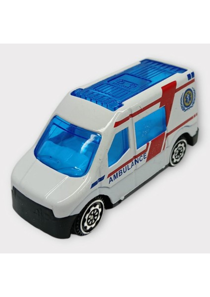 Küçük Metal Sağlık Hizmetleri Araçları 7 cm - Ambulans