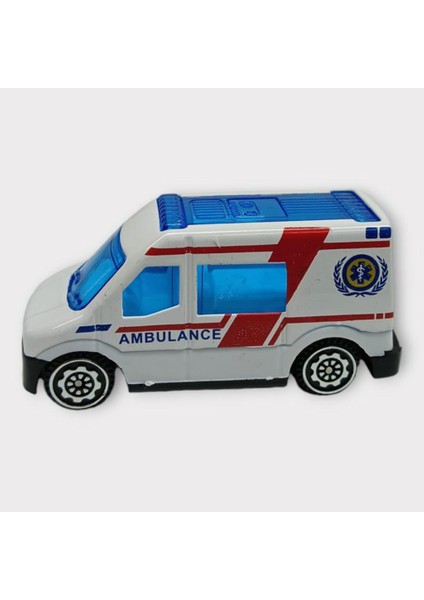 Küçük Metal Sağlık Hizmetleri Araçları 7 cm - Ambulans