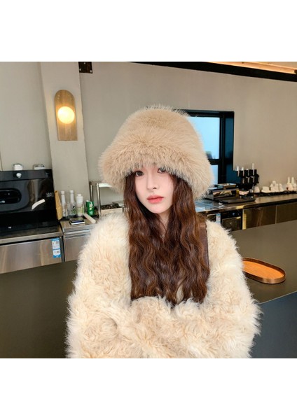 Yüzü Gösteren Basit Sonbahar ve Kış Modası Peluş Şapka, Küçük Kulak Koruması, Artı Kadife, Kalınlaşma, Sıcak Balıkçı Şapkası, Dış Mekan Soğuğa Dayanıklı Şapka (Yurt Dışından)
