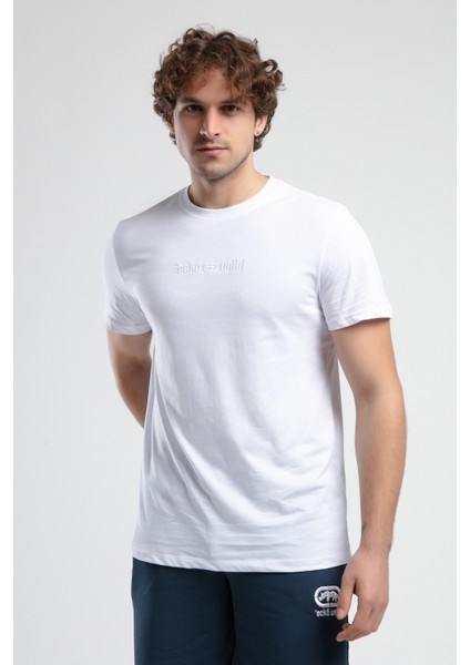 ECKO UNLTD Empıre Beyaz Bisiklet Yaka Nakışlı Standard Fit Erkek Tshirt fırsatları