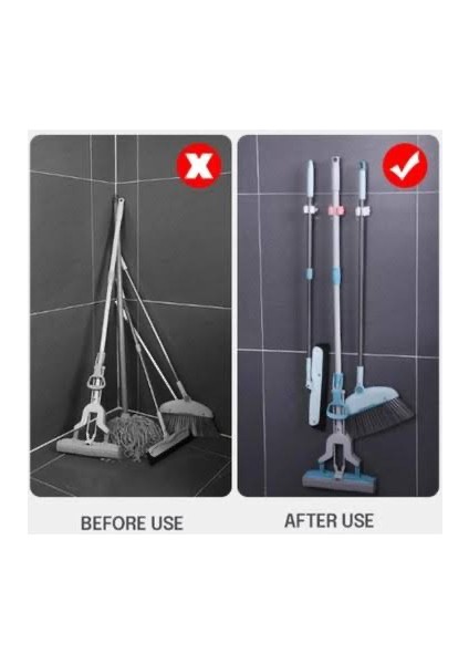 Paspas Süpürge Fırça ve Mop Askısı Sap Tutucu Mutfak Banyo Askı modelleri