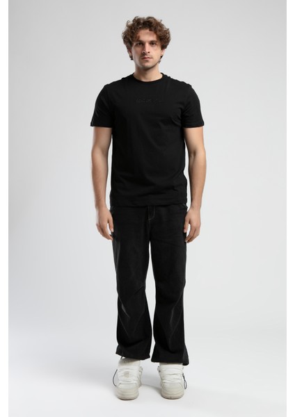 ECKO UNLTD Empıre Siyah Bisiklet Yaka Nakışlı Standard Fit Erkek Tshirt fırsatları