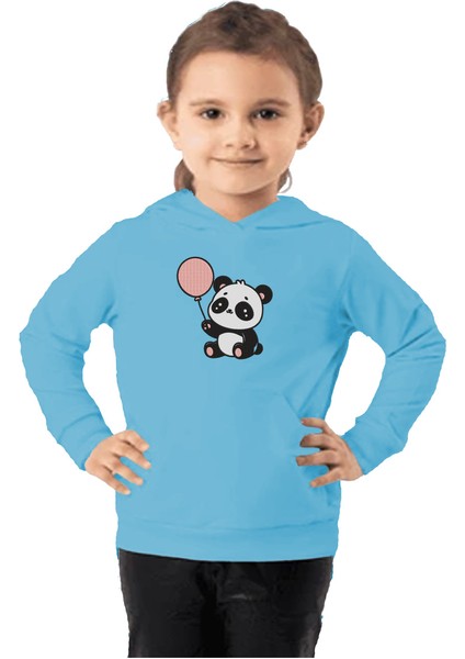 Çocuk Sweatshirt Hoodie 3 Iplik Nakış Kalın Pamuklu Kapüşonlu