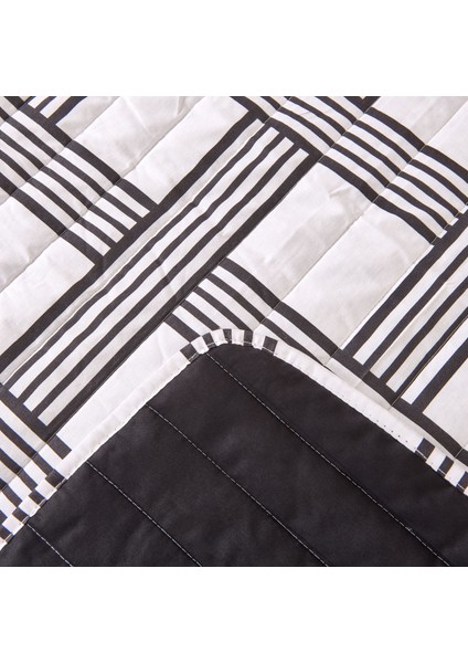 Soft Kareli Çift Kişilik Yatak Örtüsü - Beyaz - 200X230 cm