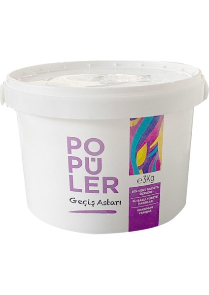 Popüler Geçiş Astarı 3 kg Beyaz